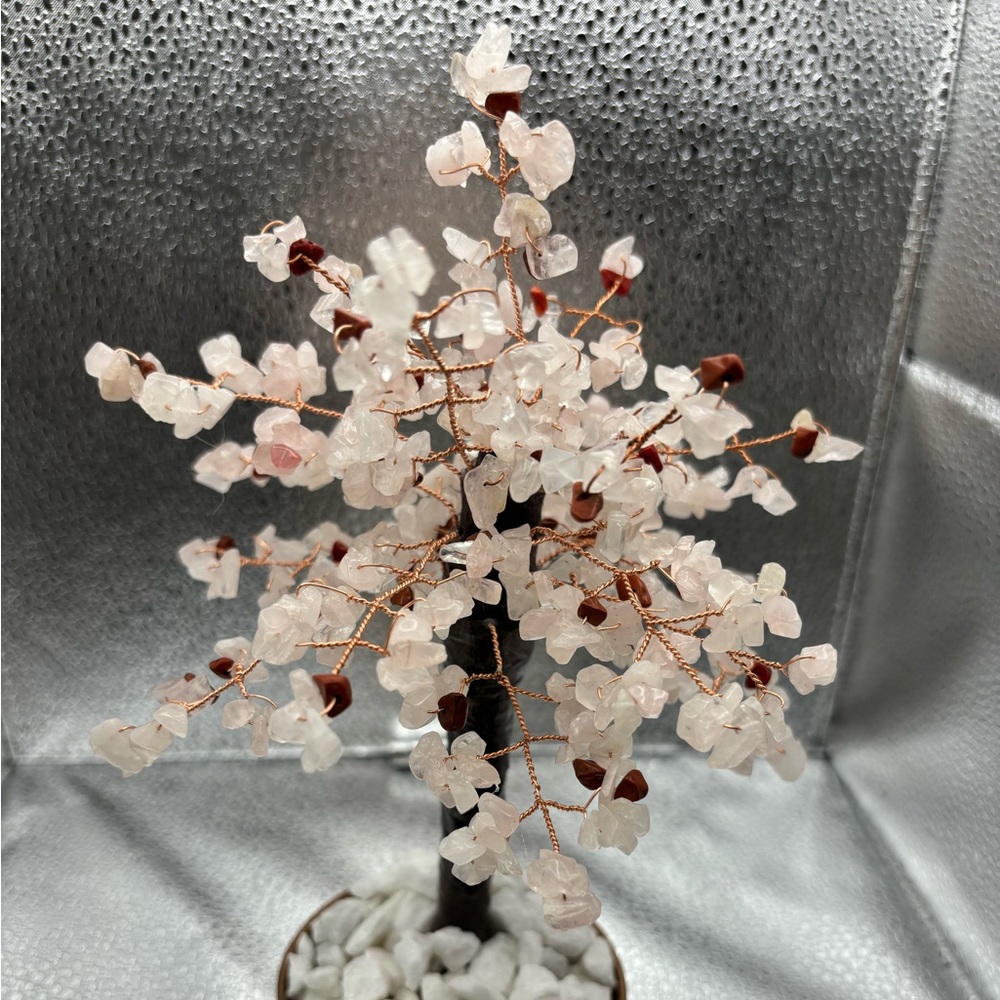 Árbol de la vida de cuarzo rosado - Picture 1 of 10